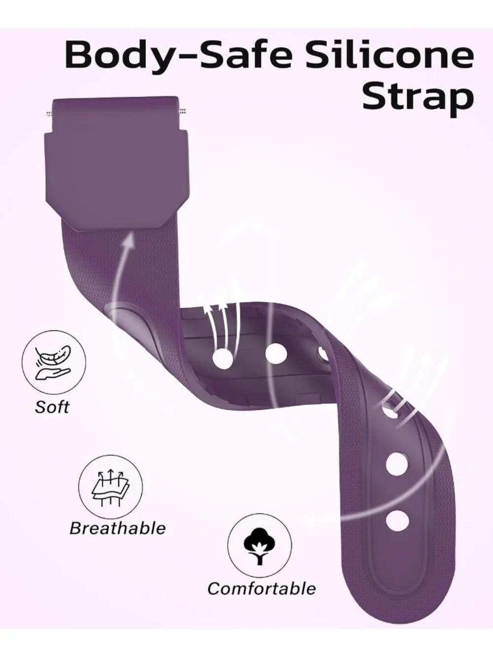 Unisex Dark Purple Analog Quartz Military Waterproof Nurse Classic Wrist Watch